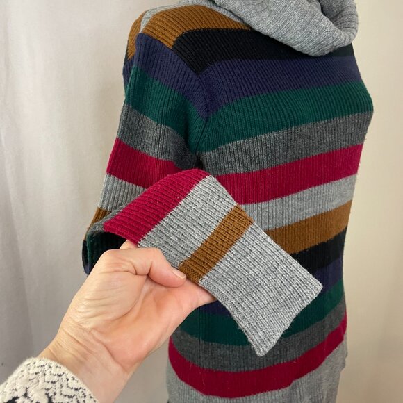 Vintage Montage cowl neck striped sweater - Picture 4 of 8